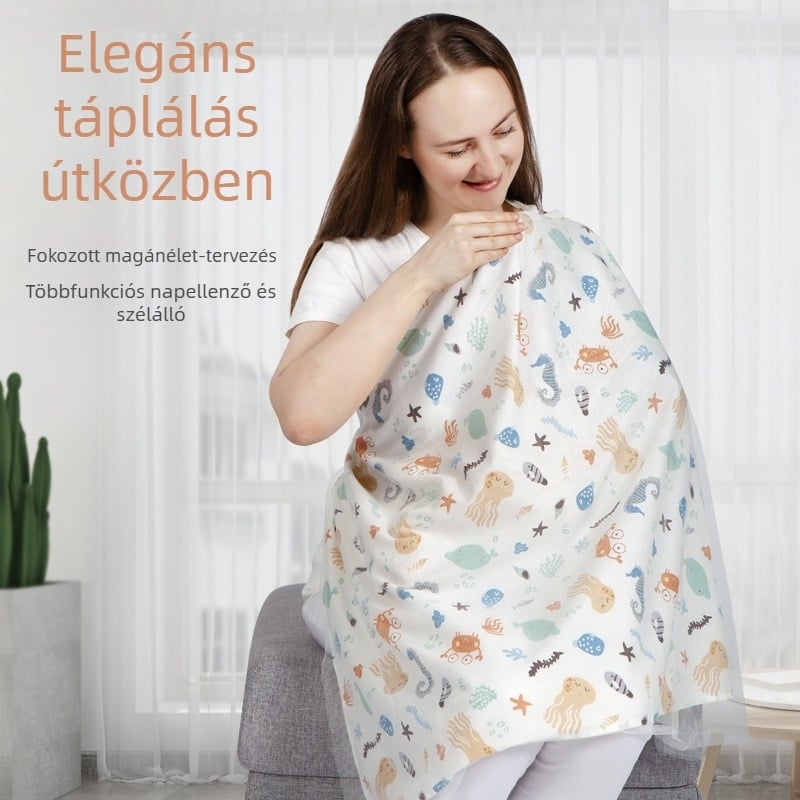 Pamut szoptatós betét szoptatós maszk szoptatós maszk törölköző takaró ruházat fényvédő kendő szoptatós maszk törölköző