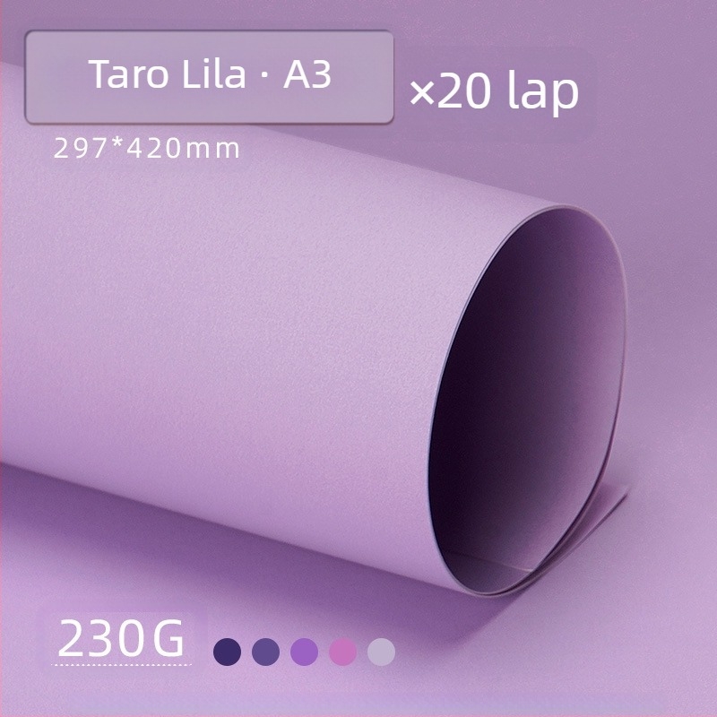 Lila kemény karton A4/A3/4K/8K vastagított, diákoknak szánt fotóháttérpapír 230g színes karton