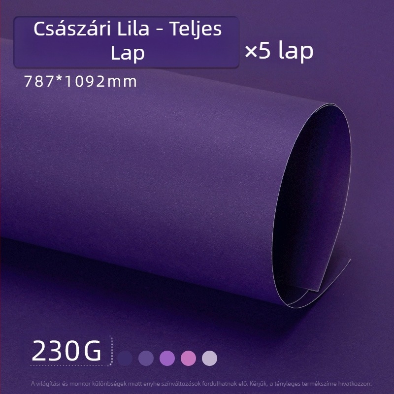Lila kemény karton A4/A3/4K/8K vastagított, diákoknak szánt fotóháttérpapír 230g színes karton