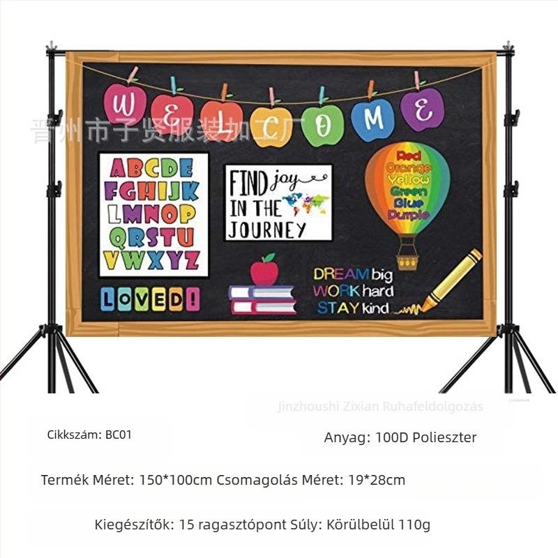 Iskolakezdési szezon születésnapi háttér szövet iskolakezdési szezon Buli banner születésnapi buli háttér dekoráció fotó fotózás kellékek