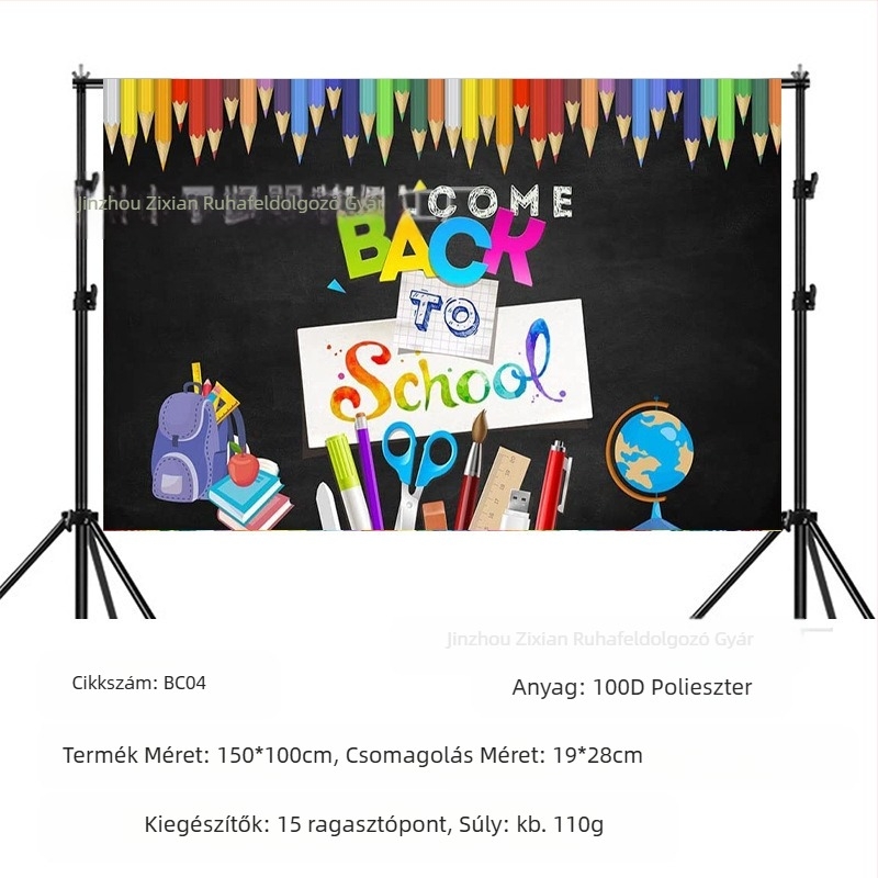 Iskolakezdési szezon születésnapi háttér szövet iskolakezdési szezon Buli banner születésnapi buli háttér dekoráció fotó fotózás kellékek