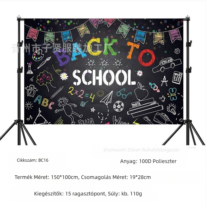 Iskolakezdési szezon születésnapi háttér szövet iskolakezdési szezon Buli banner születésnapi buli háttér dekoráció fotó fotózás kellékek