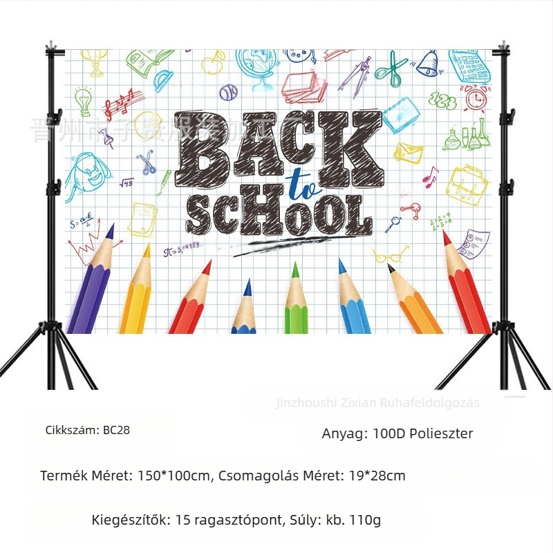 Iskolakezdési szezon születésnapi háttér szövet iskolakezdési szezon Buli banner születésnapi buli háttér dekoráció fotó fotózás kellékek