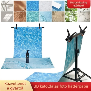 3D sztereó kétoldalas fotózás háttér papír víz fodrozódás fa árnyék fény ég fotózás kellékek étel szépség fotózás