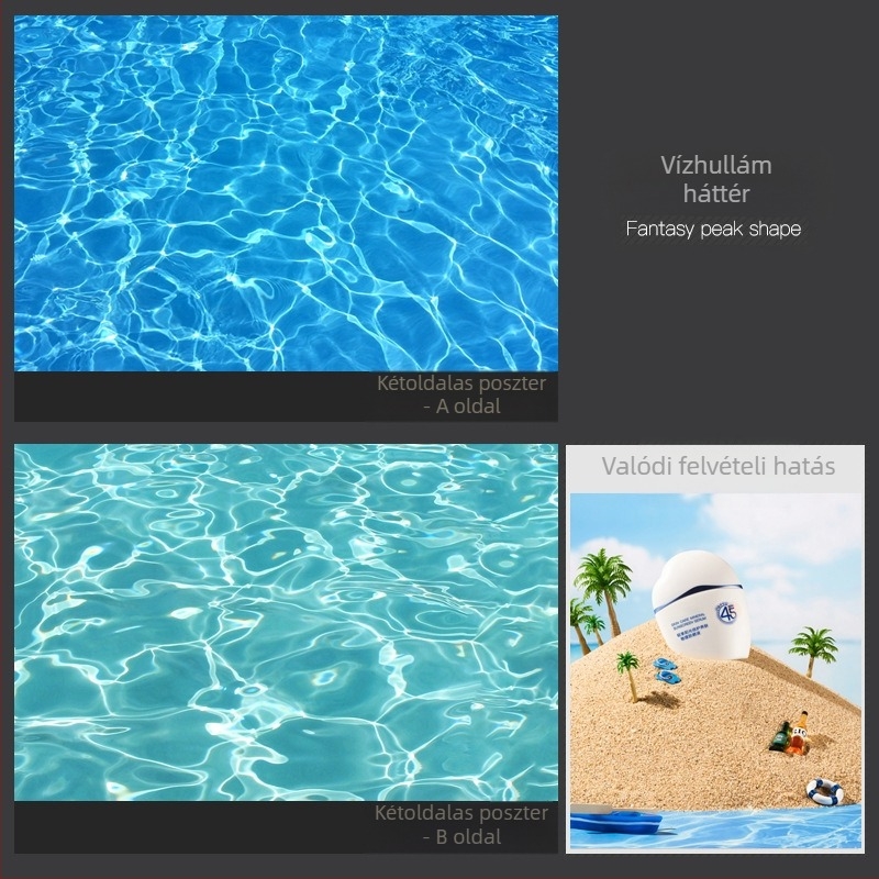 3D sztereó kétoldalas fotózás háttér papír víz fodrozódás fa árnyék fény ég fotózás kellékek étel szépség fotózás