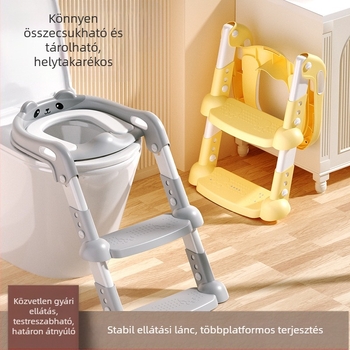 Gyerek WC Segédszék Lépcsőházi WC Óvodai lábtartó Baba WC Hurok Hordozható WC létra