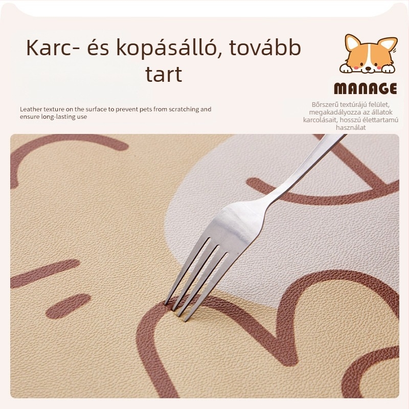 Kisállat padlószőnyeg vízálló vizeletgátló PVC kutyakerítés szőnyeg kutya macska étkezés szőnyeg csúszásmentes kutyaketrec szőnyeg