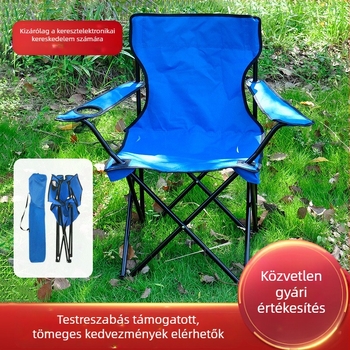 Kültéri összecsukható szék, hordozható szék, kempingszék, szék háttámlával, összecsukható horgászszék, összecsukható szék