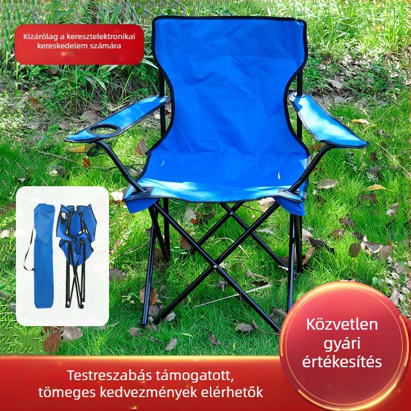 Kültéri összecsukható szék, hordozható szék, kempingszék, szék háttámlával, összecsukható horgászszék, összecsukható szék