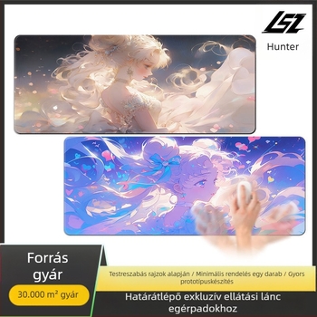 Játék határokon átnyúló, nagy, vastag animációjú, csúszásmentes, több figurás, opcionális asztali billentyűzet, irodai e-sport egérpad