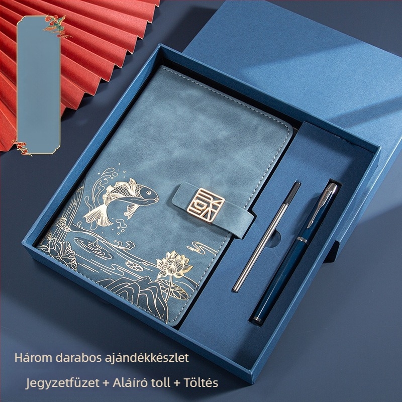 Üzleti irodai öltöny ajándék kreatív nemzeti divat A5 jegyzetfüzet üzleti jegyzettömb ajándékdoboz öltöny éves találkozó ajándék