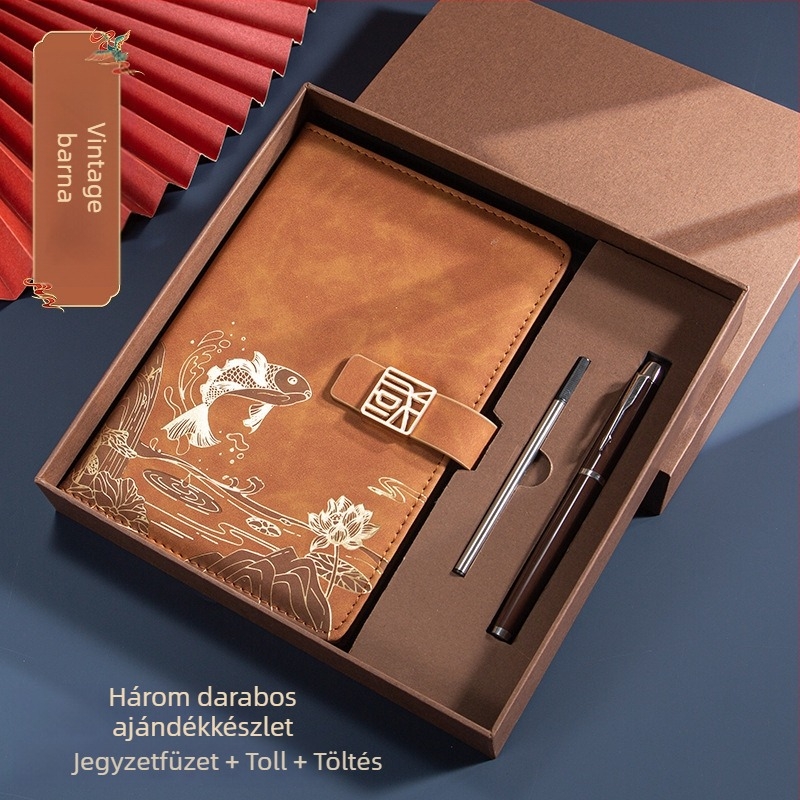 Üzleti irodai öltöny ajándék kreatív nemzeti divat A5 jegyzetfüzet üzleti jegyzettömb ajándékdoboz öltöny éves találkozó ajándék