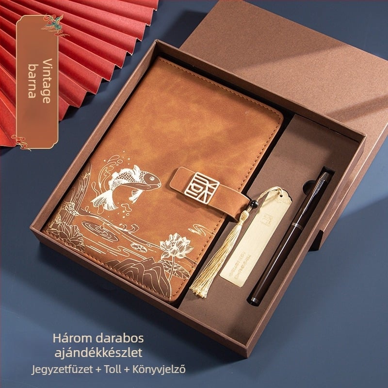 Üzleti irodai öltöny ajándék kreatív nemzeti divat A5 jegyzetfüzet üzleti jegyzettömb ajándékdoboz öltöny éves találkozó ajándék