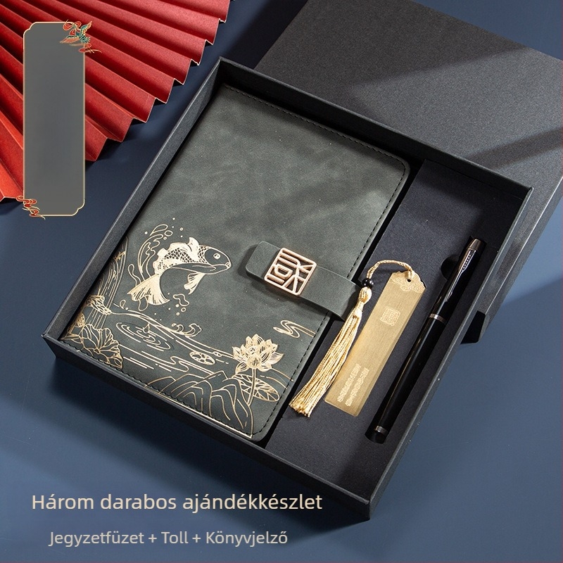 Üzleti irodai öltöny ajándék kreatív nemzeti divat A5 jegyzetfüzet üzleti jegyzettömb ajándékdoboz öltöny éves találkozó ajándék