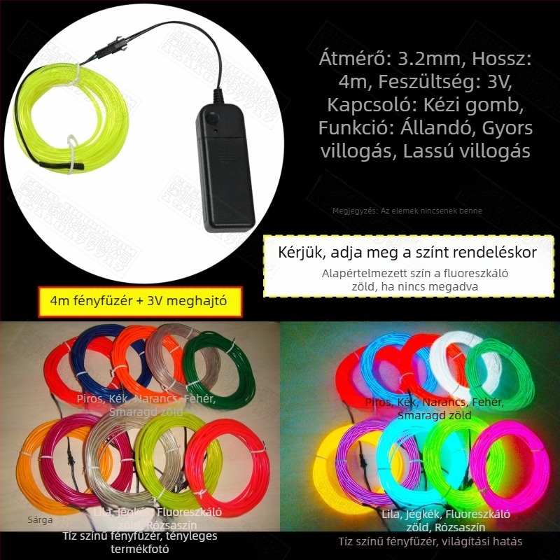 El Cold Light világító ruházat Világító alapanyagok Fluoreszkáló táncelőadás ruházat feldolgozása Eredeti formatervezés