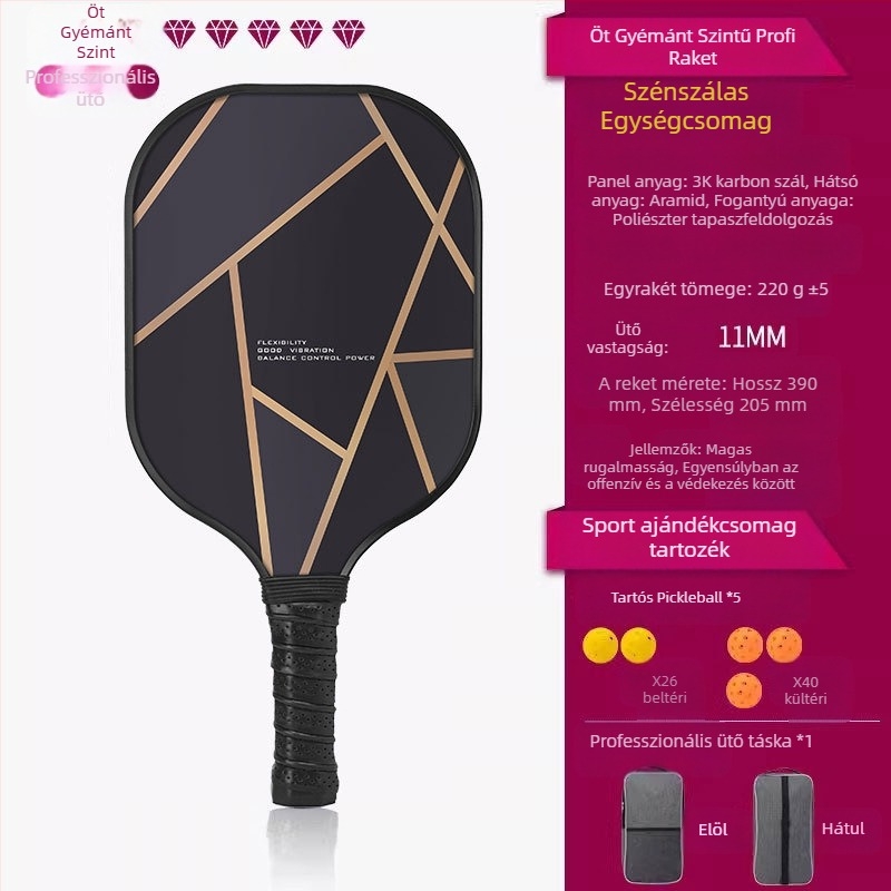 UGIN Peak ütődeszka karbonszálas verseny minőségű professzionális minőségű öltöny Sports Peak ütődeszka pickleballhoz