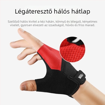 Kültéri sportkerékpáros kesztyűk Terepmotorozás Hegyi kerékpározás Kopásálló Lélegző Napvédő Félujjas Kesztyűk