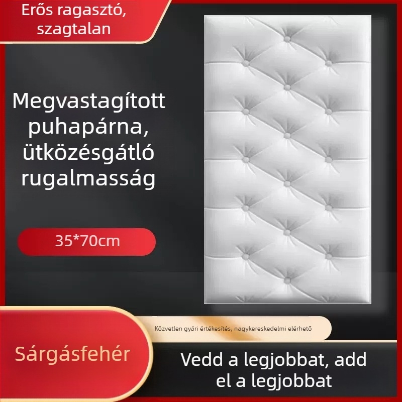 Vízálló és nedvességálló éjjeliszekrény-tapéta, öntapadós tatami éjjeliszekrény-tapéta, puha táska, fali matricák, ütközésgátló faldekorációs matricák