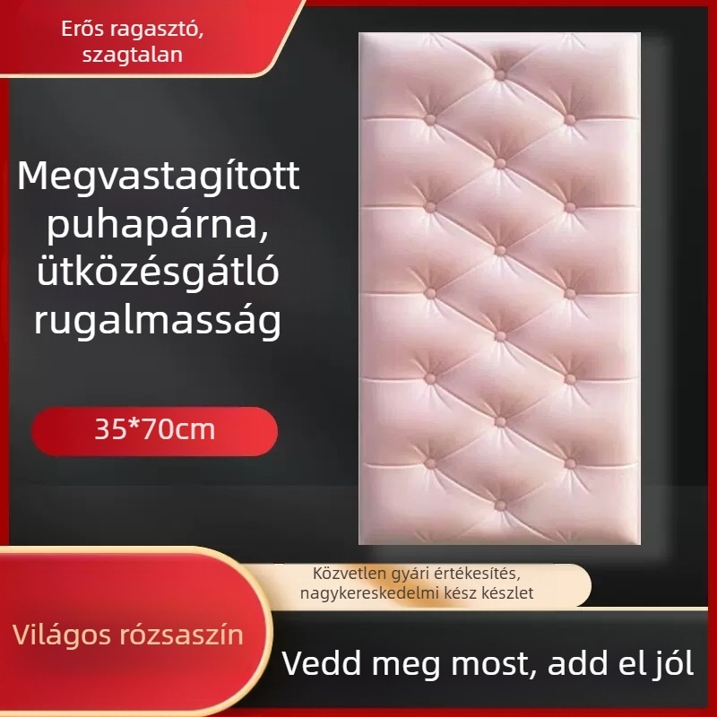 Vízálló és nedvességálló éjjeliszekrény-tapéta, öntapadós tatami éjjeliszekrény-tapéta, puha táska, fali matricák, ütközésgátló faldekorációs matricák