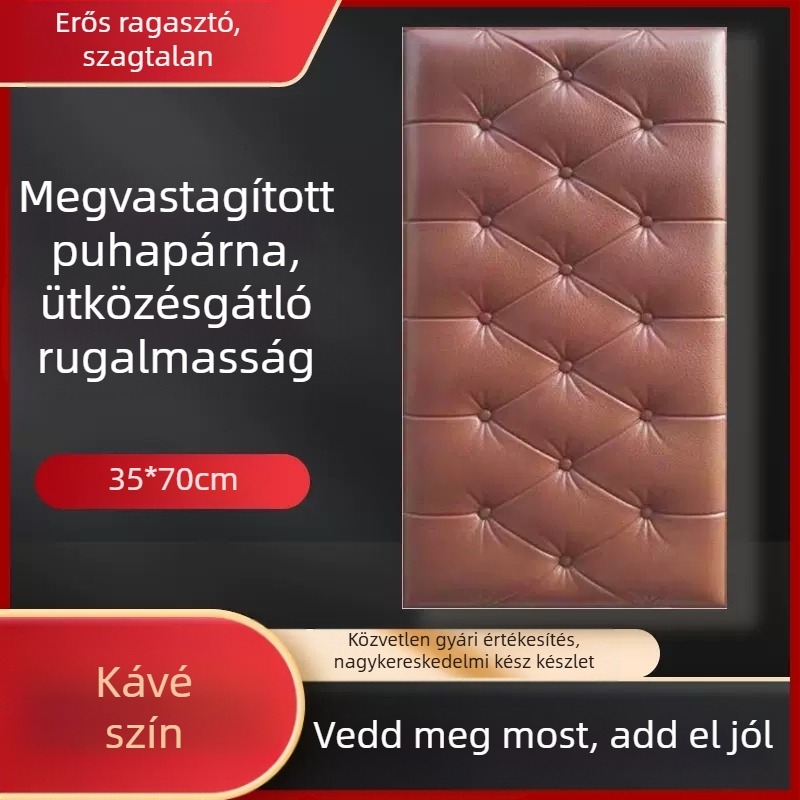 Vízálló és nedvességálló éjjeliszekrény-tapéta, öntapadós tatami éjjeliszekrény-tapéta, puha táska, fali matricák, ütközésgátló faldekorációs matricák