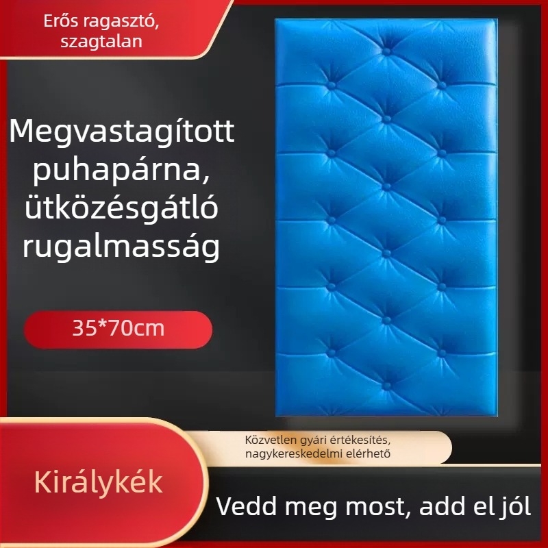 Vízálló és nedvességálló éjjeliszekrény-tapéta, öntapadós tatami éjjeliszekrény-tapéta, puha táska, fali matricák, ütközésgátló faldekorációs matricák