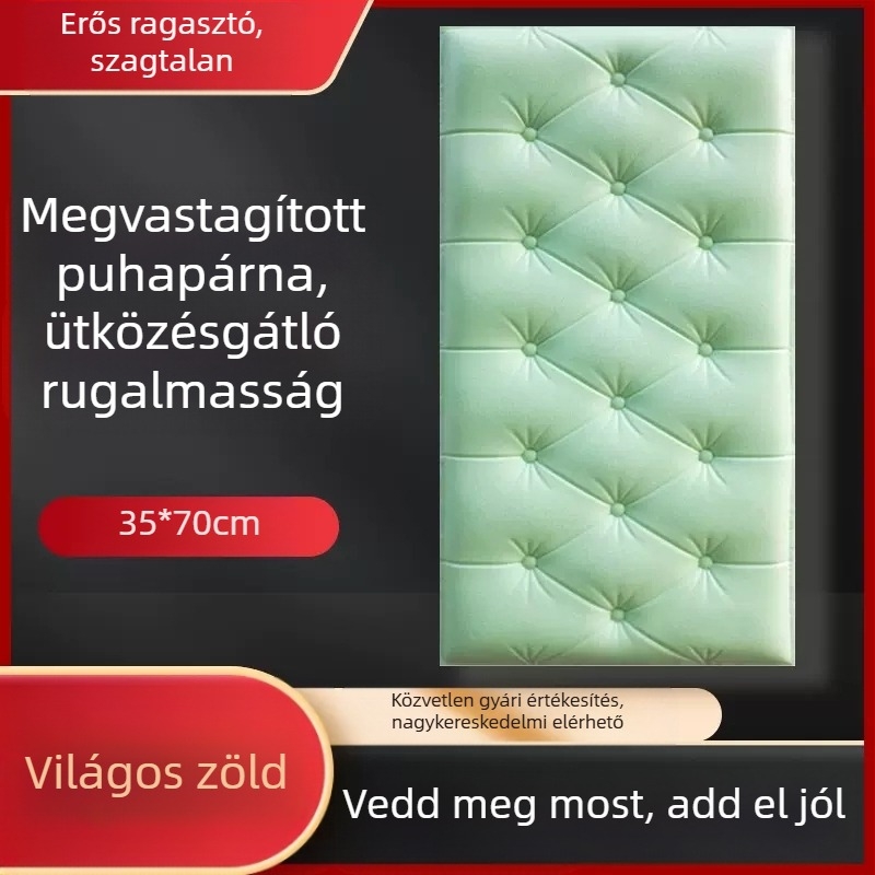 Vízálló és nedvességálló éjjeliszekrény-tapéta, öntapadós tatami éjjeliszekrény-tapéta, puha táska, fali matricák, ütközésgátló faldekorációs matricák