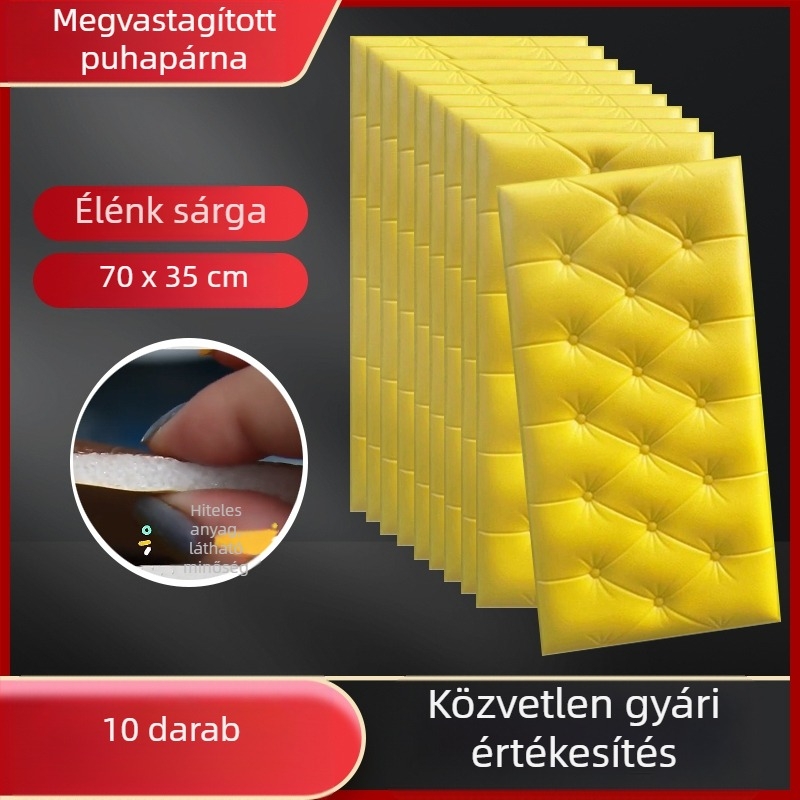 Vízálló és nedvességálló éjjeliszekrény-tapéta, öntapadós tatami éjjeliszekrény-tapéta, puha táska, fali matricák, ütközésgátló faldekorációs matricák