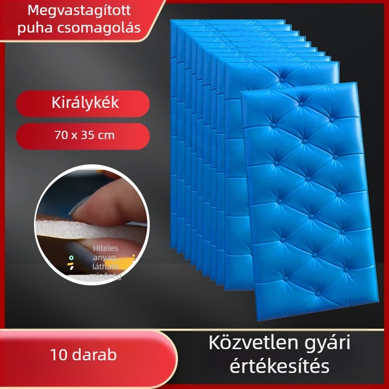 Vízálló és nedvességálló éjjeliszekrény-tapéta, öntapadós tatami éjjeliszekrény-tapéta, puha táska, fali matricák, ütközésgátló faldekorációs matricák