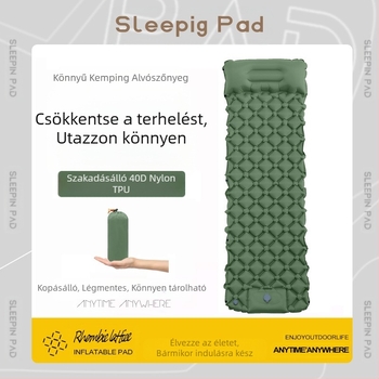 Láb Új, egyetlen gyémánt TPU felfújható szőnyeg Kültéri sátor Alvószőnyeg Ultra könnyű hordozható kemping nedvességálló szőnyeg