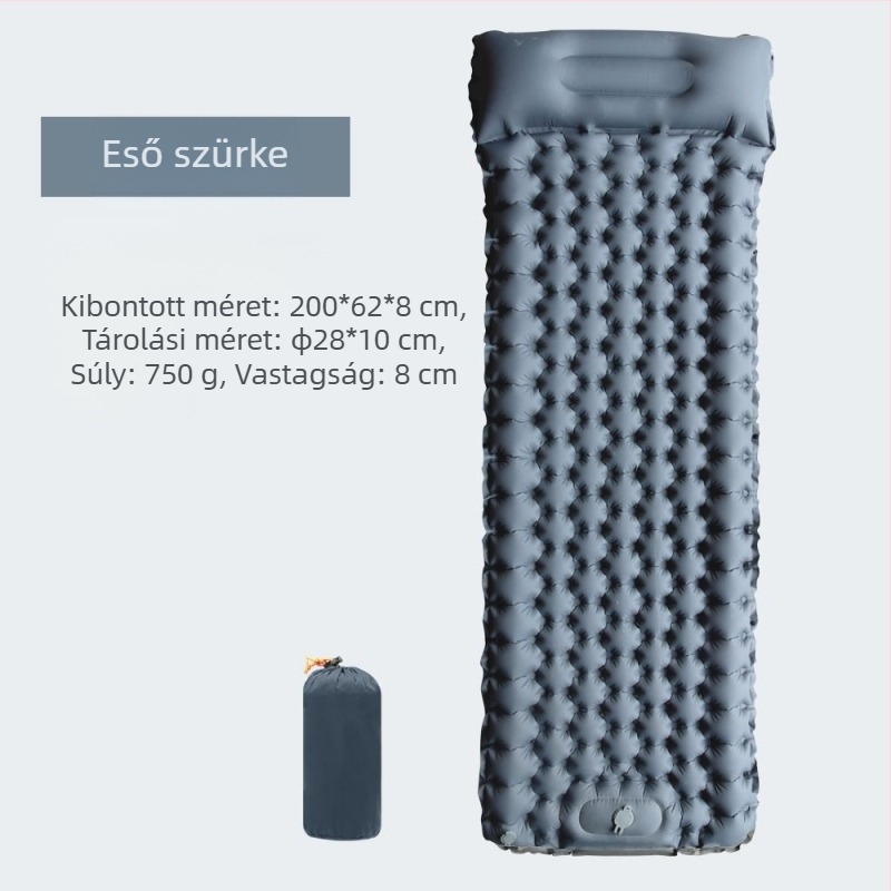 Láb Új, egyetlen gyémánt TPU felfújható szőnyeg Kültéri sátor Alvószőnyeg Ultra könnyű hordozható kemping nedvességálló szőnyeg