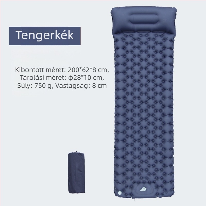 Láb Új, egyetlen gyémánt TPU felfújható szőnyeg Kültéri sátor Alvószőnyeg Ultra könnyű hordozható kemping nedvességálló szőnyeg