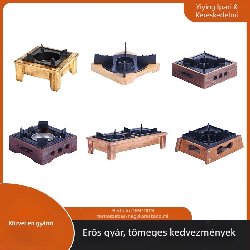 Vastag alumíniumötvözetből készült alkoholfőző konyhai háztartási kényelmes száraz edénytűzhely hordozható alkoholfőző háztartási kis forró edénytartó