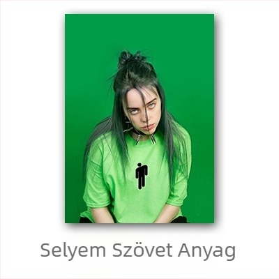 Aliexpress határokon átnyúló Billie Eilish hírességposzter, Billie Eilish európai és amerikai karakterű hálószobai és nappali falikép