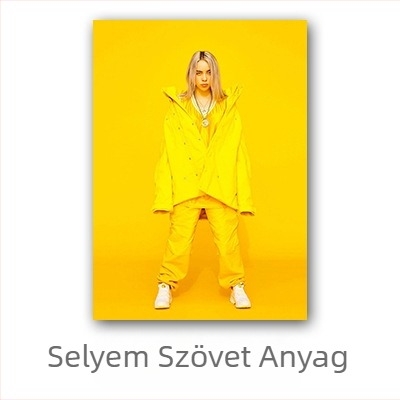 Aliexpress határokon átnyúló Billie Eilish hírességposzter, Billie Eilish európai és amerikai karakterű hálószobai és nappali falikép