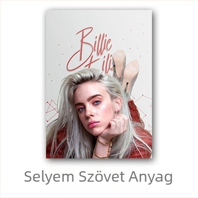 Aliexpress határokon átnyúló Billie Eilish hírességposzter, Billie Eilish európai és amerikai karakterű hálószobai és nappali falikép