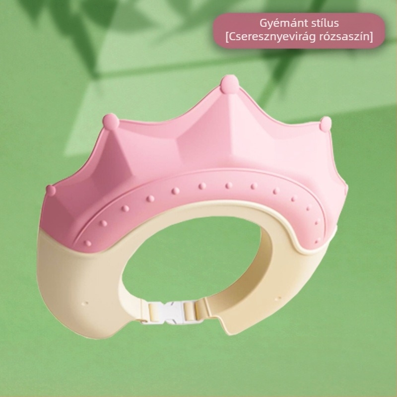 Babasampon műtárgy gyermek vízvisszatartó sapka baba fürdő zuhanysapka gyermek hajmosás vízálló fülvédő vízvédő sapka