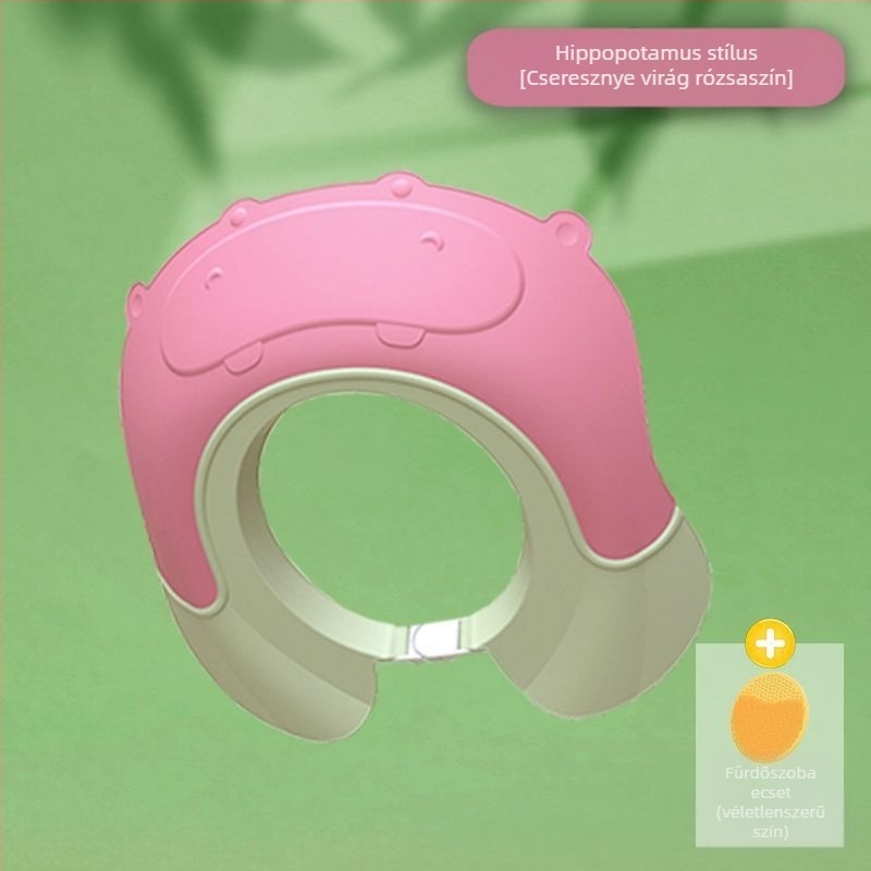 Babasampon műtárgy gyermek vízvisszatartó sapka baba fürdő zuhanysapka gyermek hajmosás vízálló fülvédő vízvédő sapka