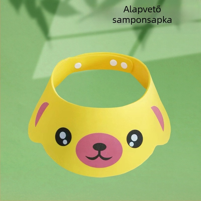 Babasampon műtárgy gyermek vízvisszatartó sapka baba fürdő zuhanysapka gyermek hajmosás vízálló fülvédő vízvédő sapka