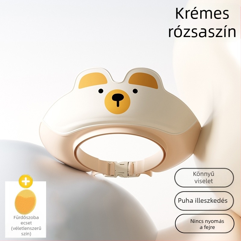 Babasampon műtárgy gyermek vízvisszatartó sapka baba fürdő zuhanysapka gyermek hajmosás vízálló fülvédő vízvédő sapka