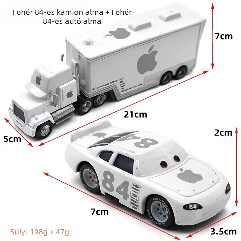 Car Story Mai bácsi konténerszállító teherautó versenyzői ruha ötvözetből készült játékautó gyermekmodell
