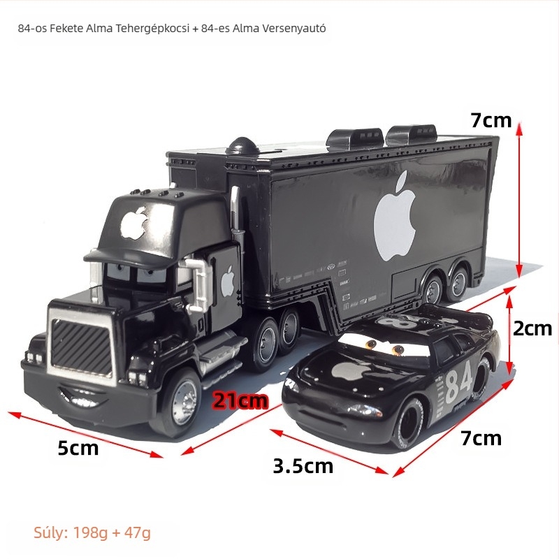 Car Story Mai bácsi konténerszállító teherautó versenyzői ruha ötvözetből készült játékautó gyermekmodell