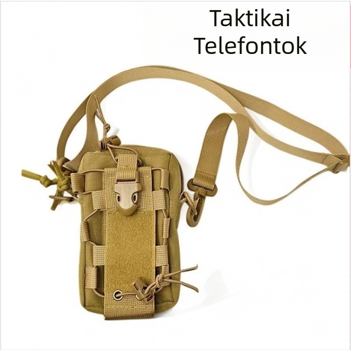 Kültéri multifunkcionális taktikai vizespalack övtáska Molle kis válltáska kültéri kerékpározáshoz hegymászáshoz hordozható mobiltelefon vizespalack táska