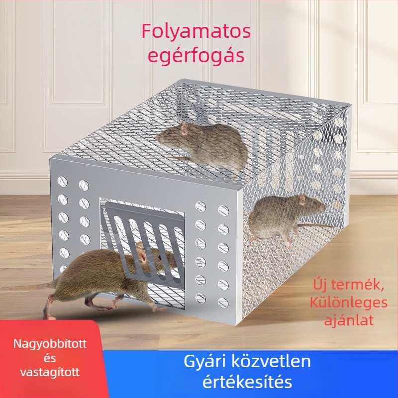 Gyári nagykereskedelmi egérketreces egércsapda export modell folyamatos, teljesen automatikus egércsapda műtermék szuper erős rögzítő egércsapda