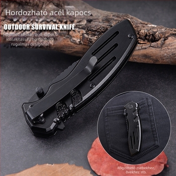 G219 nagy keménységű összecsukható kés kemping taktikai kültéri kés multifunkcionális túlélőkés védelmi mini kés