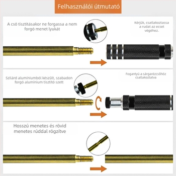 Fegyvertisztító készletek. 177 .223 .308 kaliberű 5,56 mm 7,62 mm 12 kefés tisztító