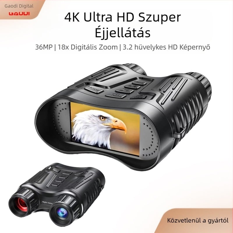 Gyári közvetlen értékesítésű új 4K éjjellátó készülék, nagyfelbontású fotó- és videó digitális távcső, kültéri infravörös éjjellátó teleszkóp