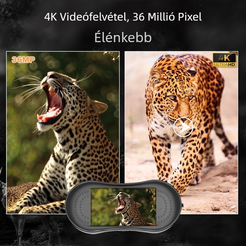 Gyári közvetlen értékesítésű új 4K éjjellátó készülék, nagyfelbontású fotó- és videó digitális távcső, kültéri infravörös éjjellátó teleszkóp