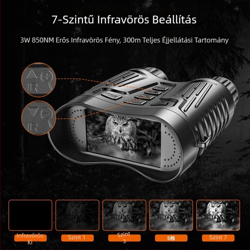 Gyári közvetlen értékesítésű új 4K éjjellátó készülék, nagyfelbontású fotó- és videó digitális távcső, kültéri infravörös éjjellátó teleszkóp