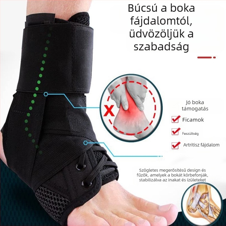Határokon átnyúló, lélegző, valgus lábpánt, cipőfűző, bokavédők, bokavédők, rándulásvédők, fix pánt