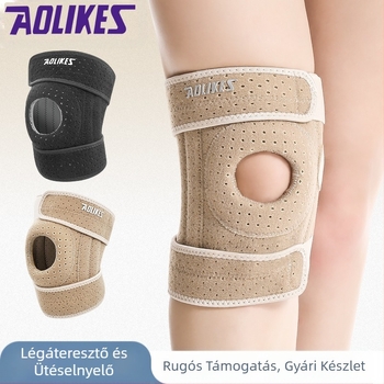 Térdvédők, Hegymászás, Szilikon Csúszásmentes Térdvédők, Kültéri Kerékpározás Kosárlabda 4 Rugós Támogatás, Férfi és Női Térdvédők Nagykereskedelem